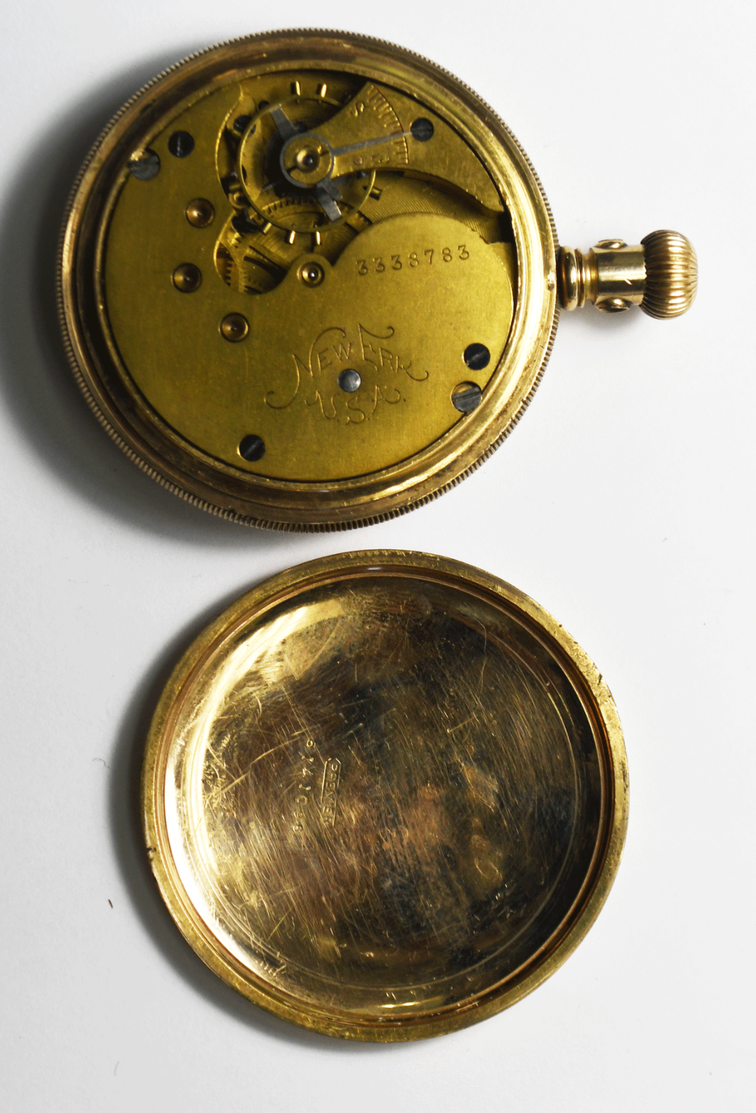New Era USA Aziz Abouchaar Size 18 OF Pocket Watch GEP Case