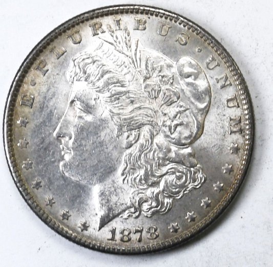 1878 S $1 Morgan Silver One Dollar Sagging Jaw VAM 31 Top 30 AU