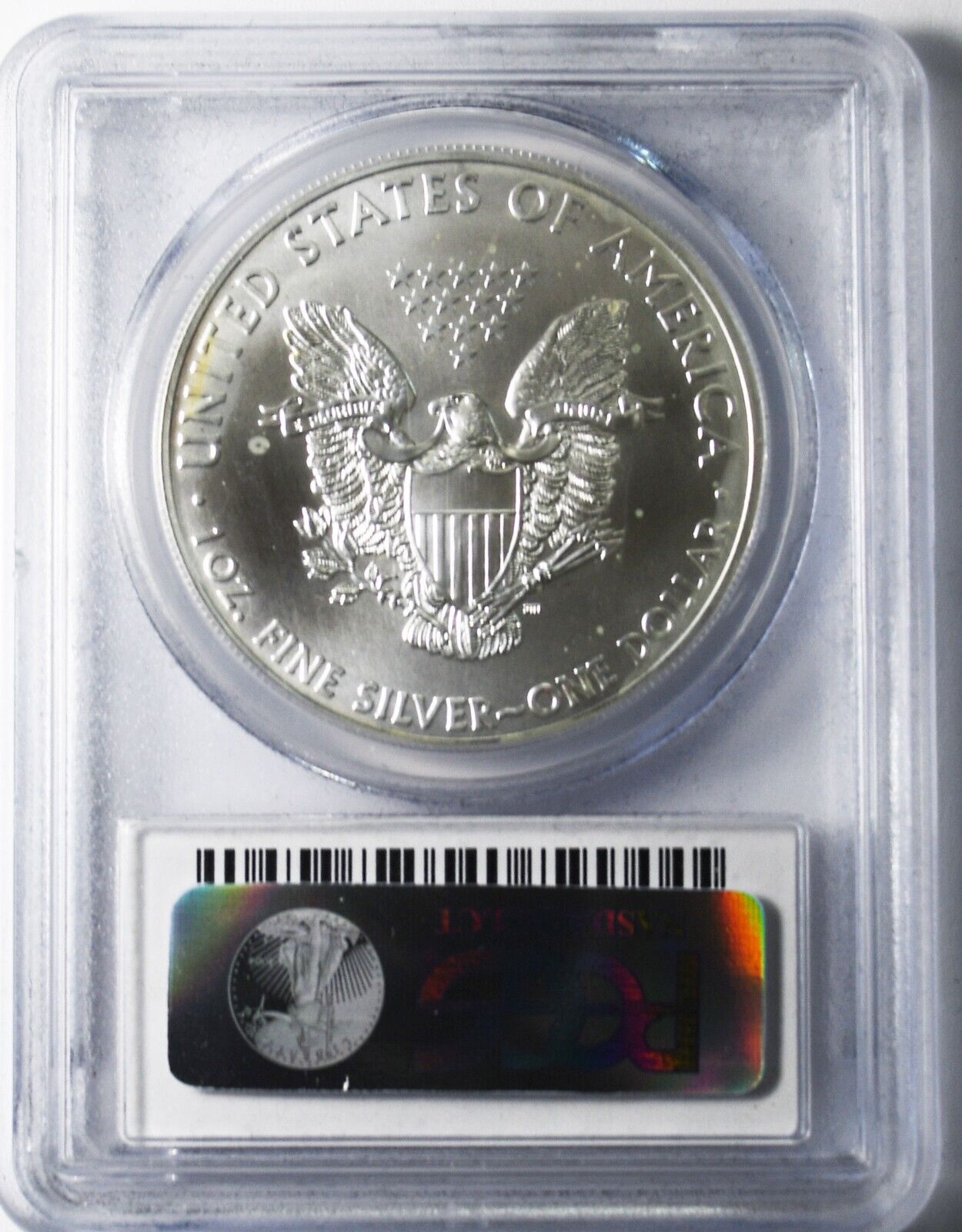 2014 $1 American Silver Eagle PCGS MS70 First Strike Eagle Flag Holder