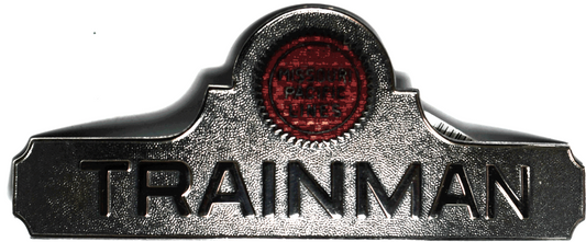 Vintage Robbins Missouri Pacific Lines Trainman Hat Tag 4-1/4" x 1-5/8"