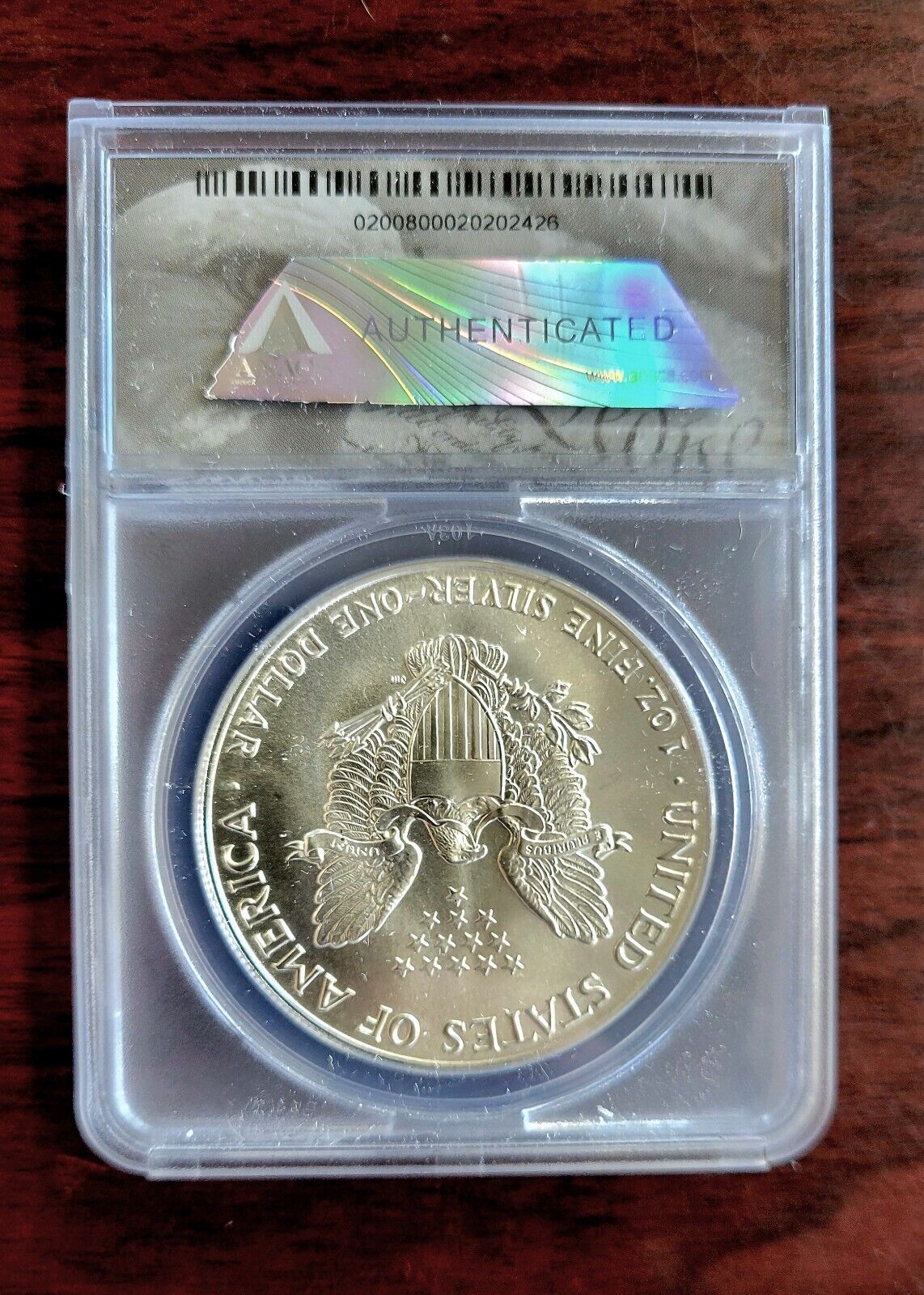 1987 $1 American Silver Eagle ANACS MS69 Silver Dollar .999 Fine Silver 1oz.