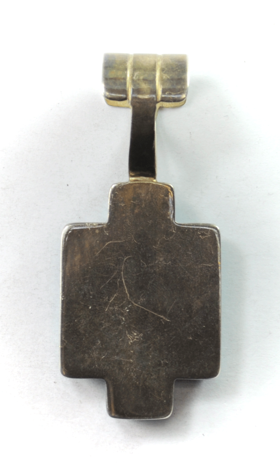 Sterling Silver Desert Rose Turquoise Pearl Large Bale Pendant 27mm x 2.5"