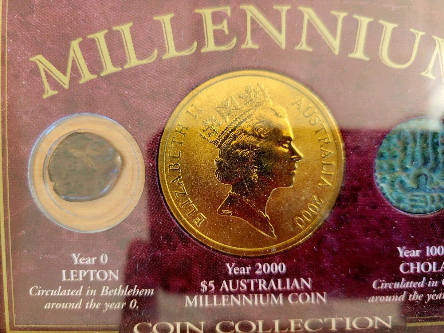 Australia Official Millennium Coin Collection with Wooden Stand
