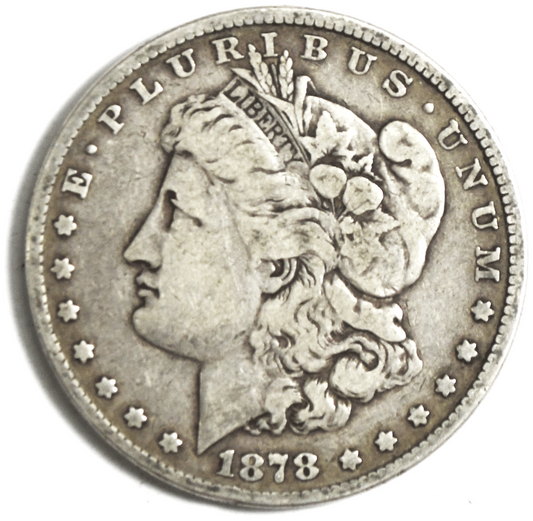 1878 7TF $1 Morgan American Silver One Dollar US Philadelphia VAM 133