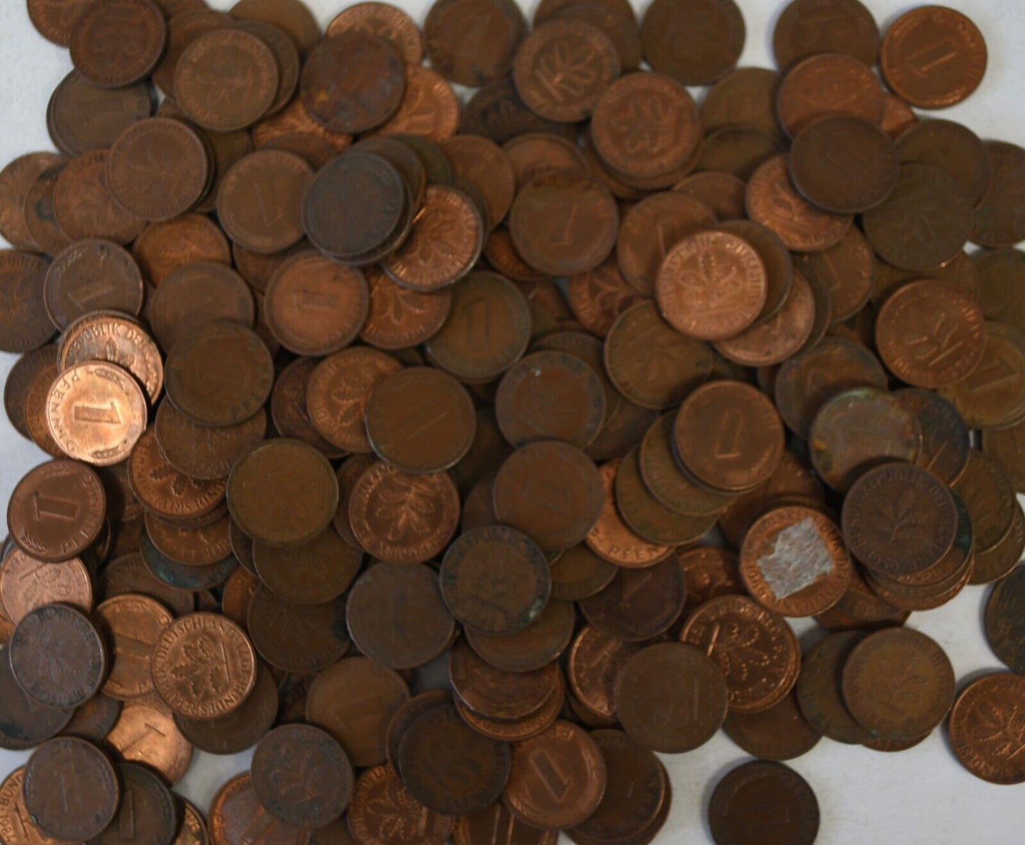 260pc Germany Federal Republic 1 One Pfennig Coins Lot 1950-1994