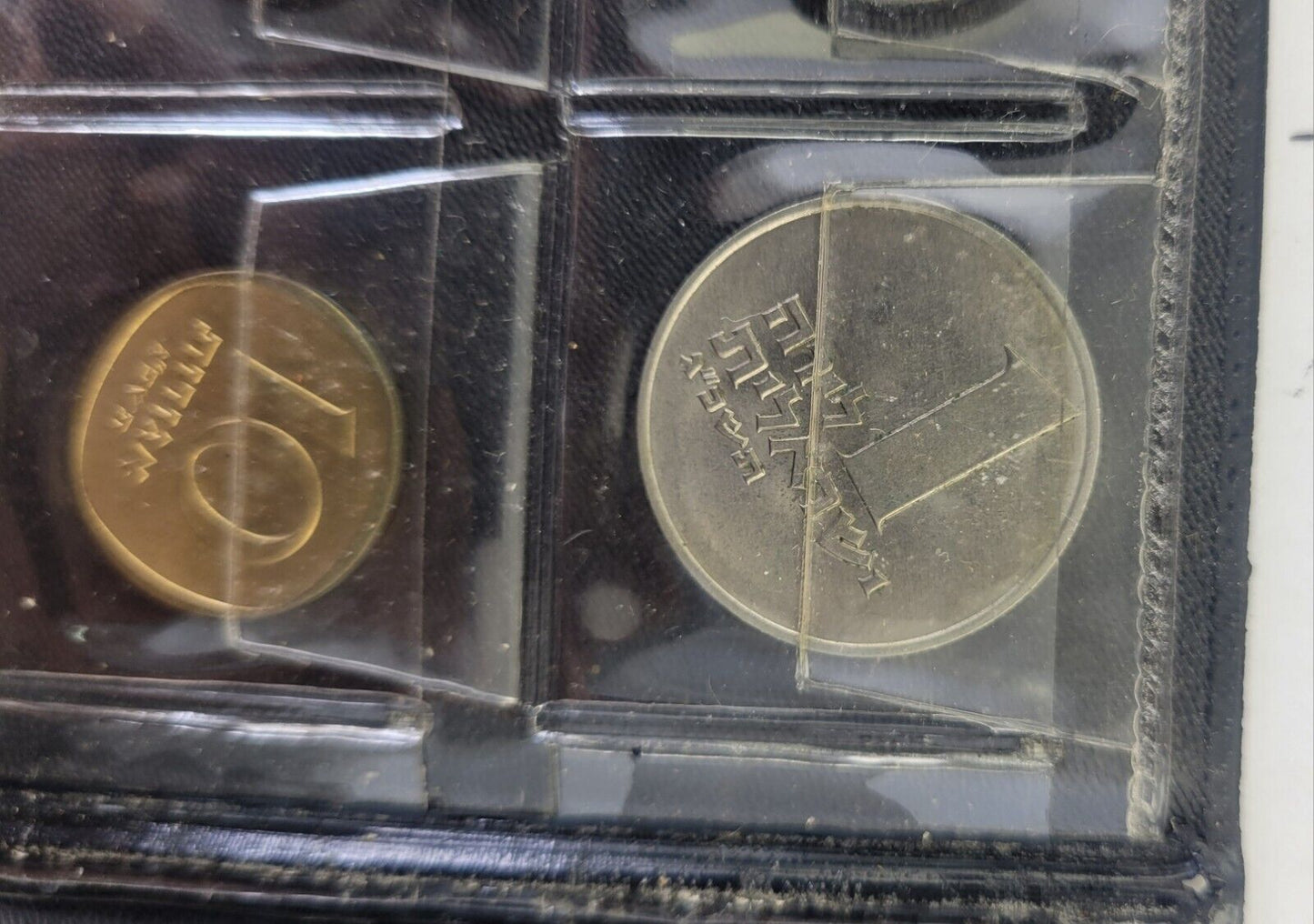 1963 Uncirculated Coins of Israel Six Coin Set w/inverted Agurah Coin