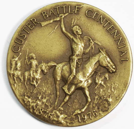 1976 Custer Battle Centennial Medallic Art Bronze Medal 38mm