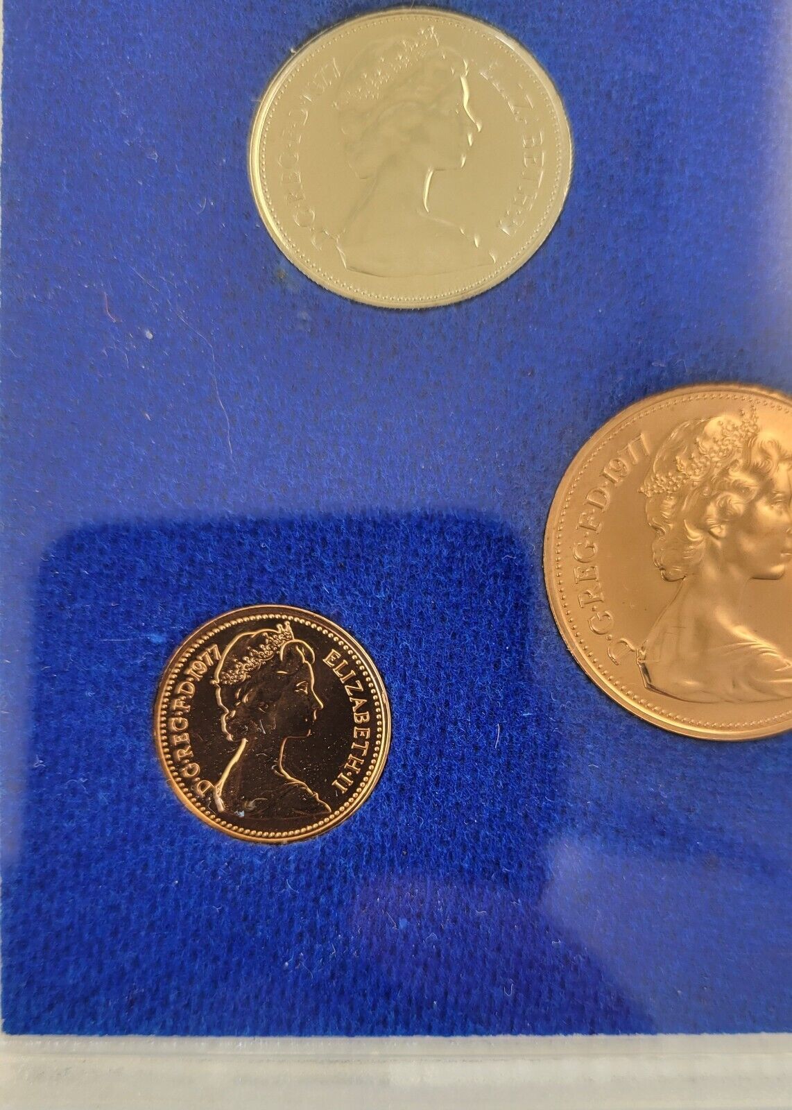 1977 Coinage Of Great Britain And Northern Ireland Set 7pc. Royal Mint