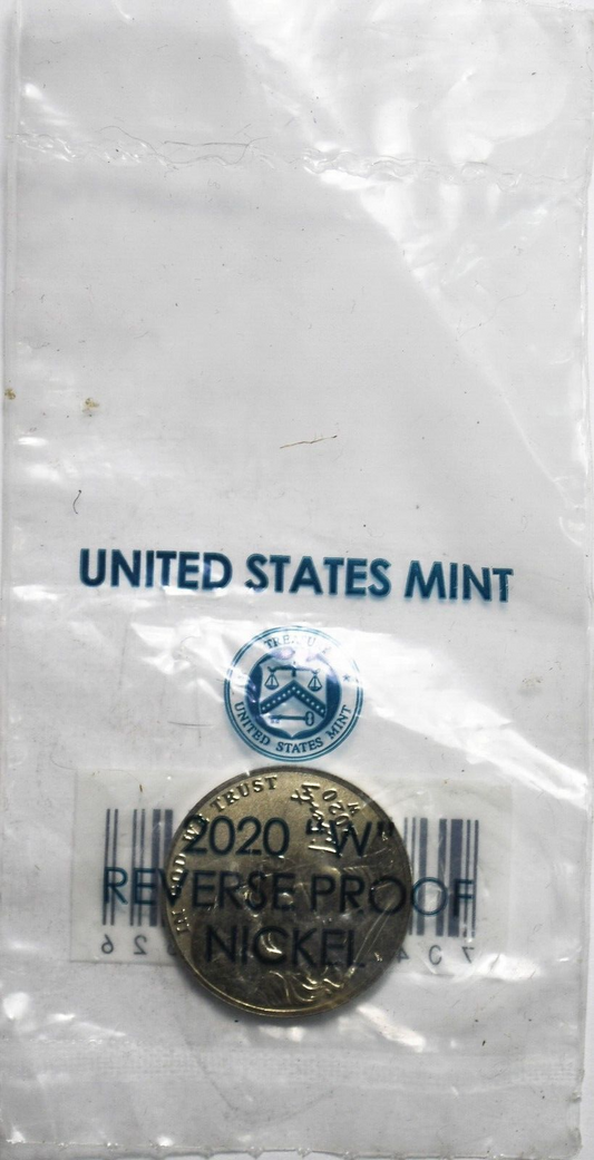 2020 W 5c Jefferson Nickel West Point Reverse Proof Five Cents