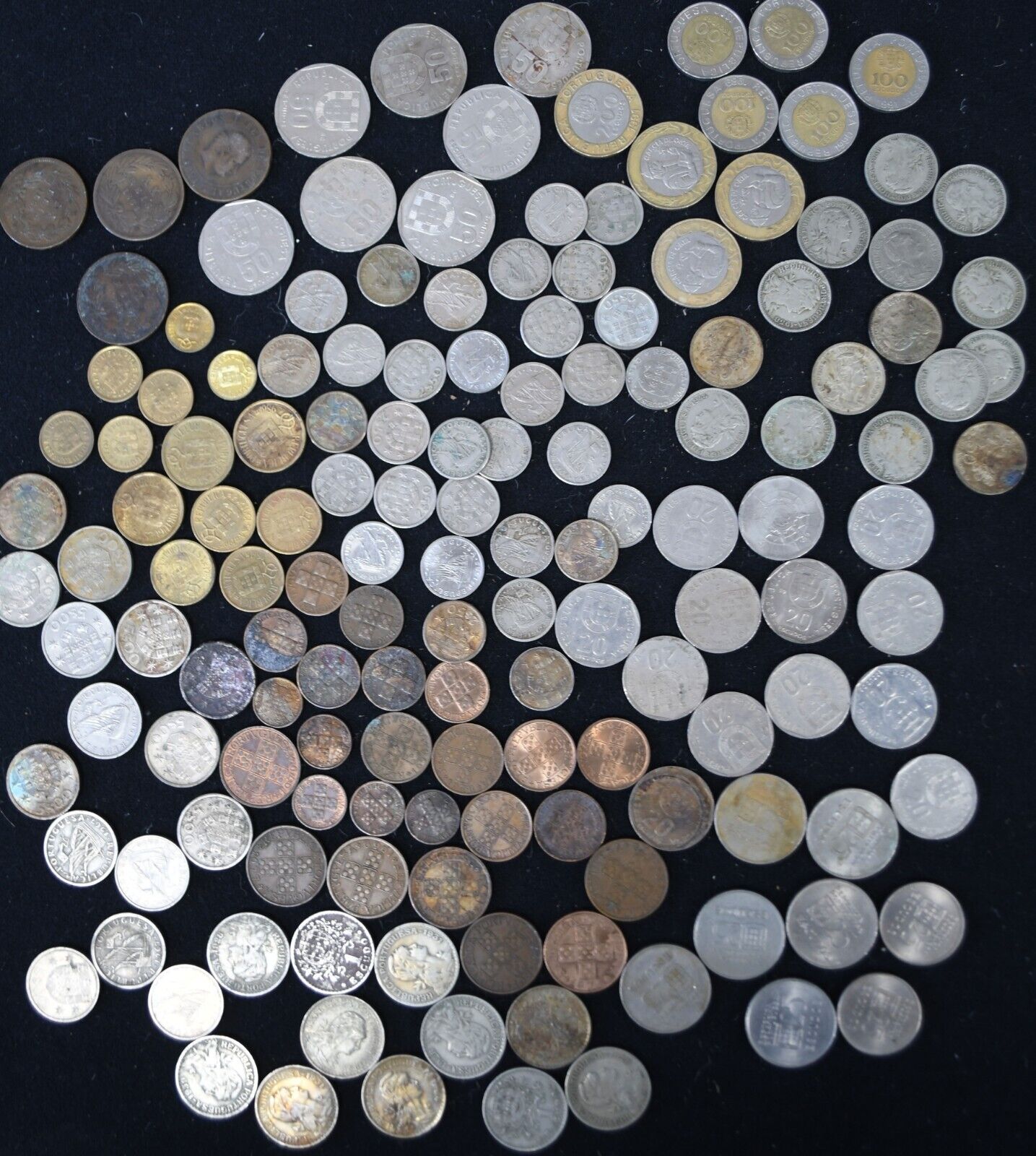 151pc Portugal Coins Lot 1 5 10 20 25 50 100 200 Escudos 1883-2000