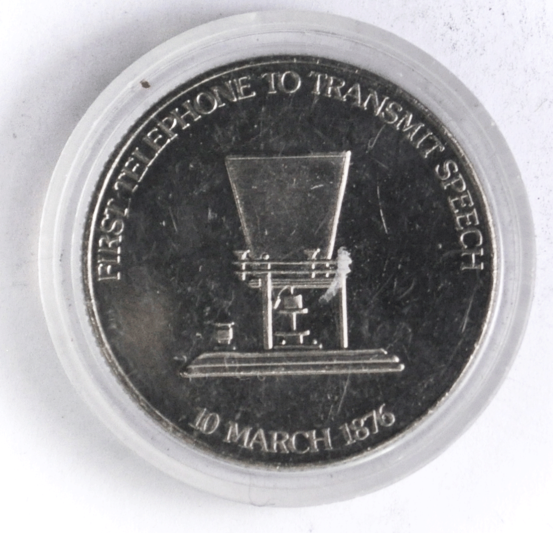 Baddeck Nova Scotia Graham Bell First Telephone Call Proof Medal 33mm