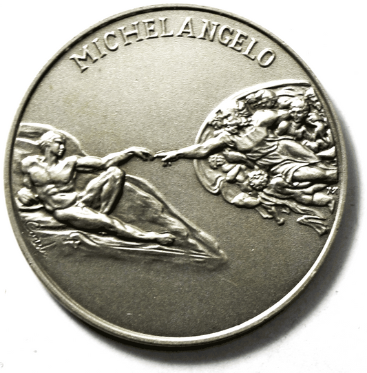 1992 Vatican Michelangelo Silver Art Medal 40mm