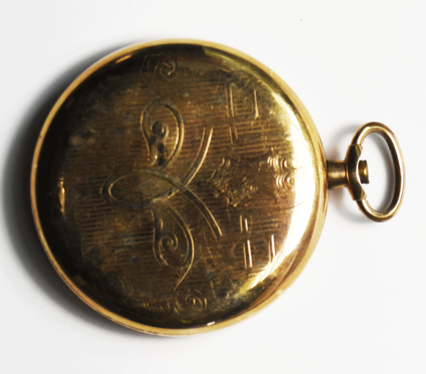 1916 South Bend 429 OF 19J DR 20yr GF Pocket Watch Size 12 Missing Crown Running