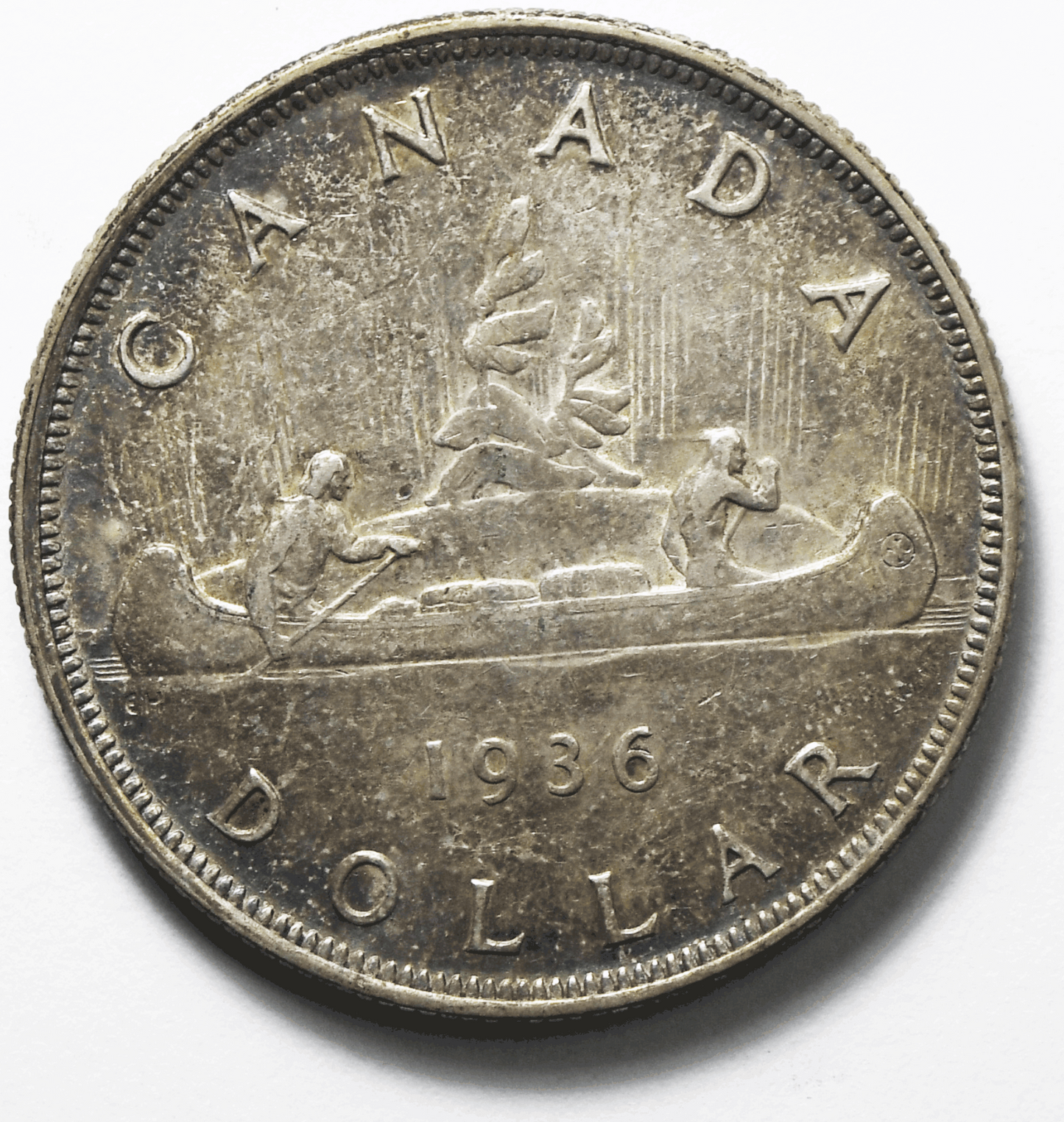 1936 $1 Canada Silver One Dollar KM#31 Low Mintage
