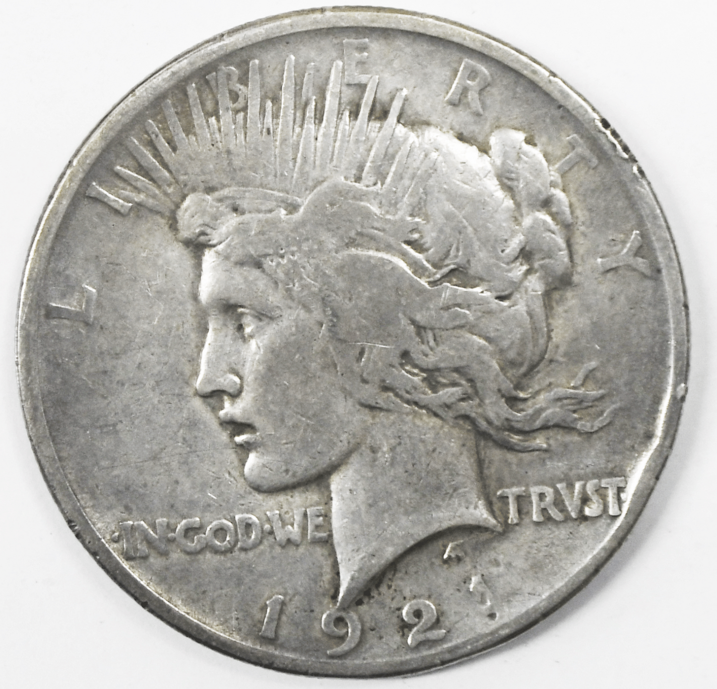 1921 $1 Peace Silver Dollar Ultra High Relief