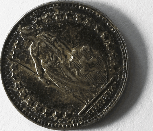 1948 B Switzerland 1/2 Franc Silver Coin KM# 23