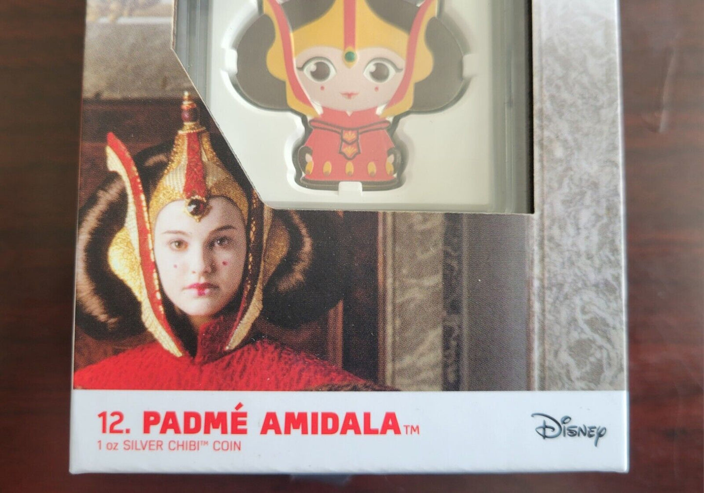 2022 Niue Star Wars 12. Padme Amidala Chibi 1 oz .999 Fine Silver Proof Boxed