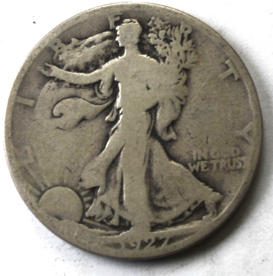 1927 S 50c Walking Liberty Silver Half Dollar Fifty Cents San Francisco