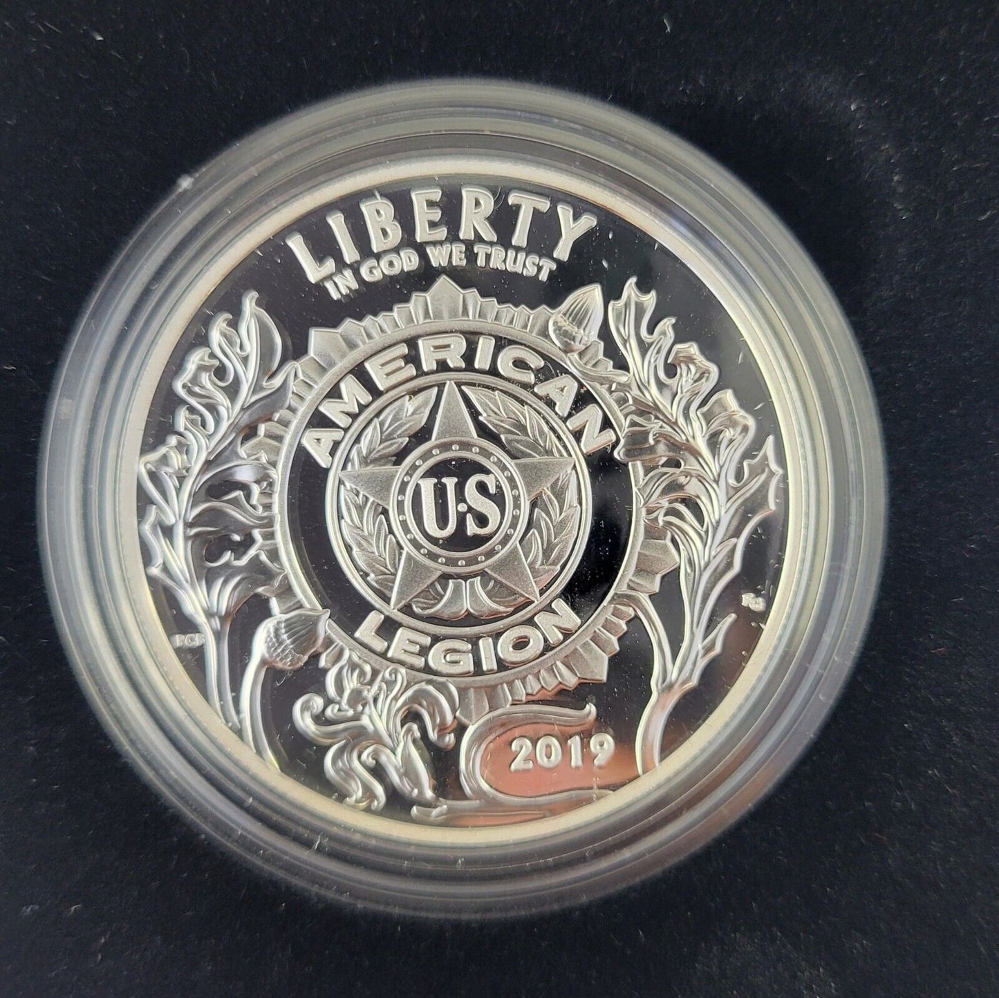 2019 American Legion 100th Anniversary Silver Proof Dollar Medal Set w/COA Boxed