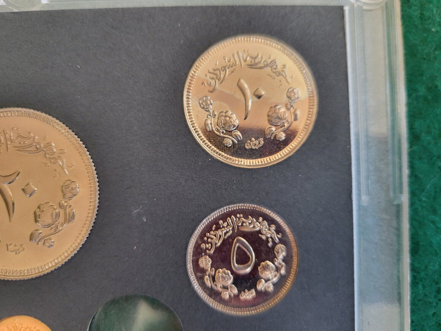 1968 Republic of Sudan 6 Coin Proof Set Khartoum Original Government Packaging