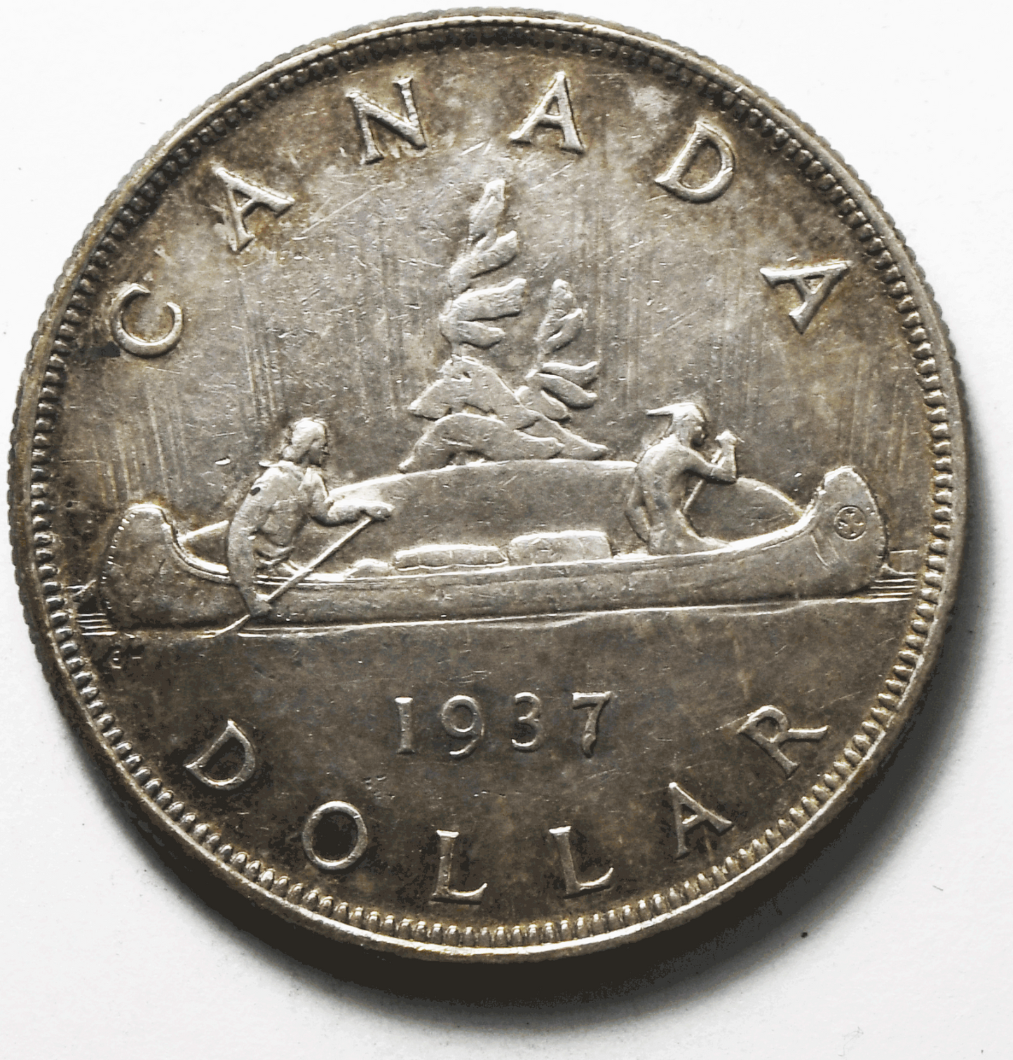 1937 $1 Canada Silver One Dollar KM#37