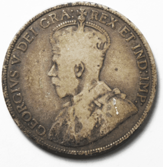 1913 50c Fifty Cents Silver Coin Canada Half Dollar KM# 25