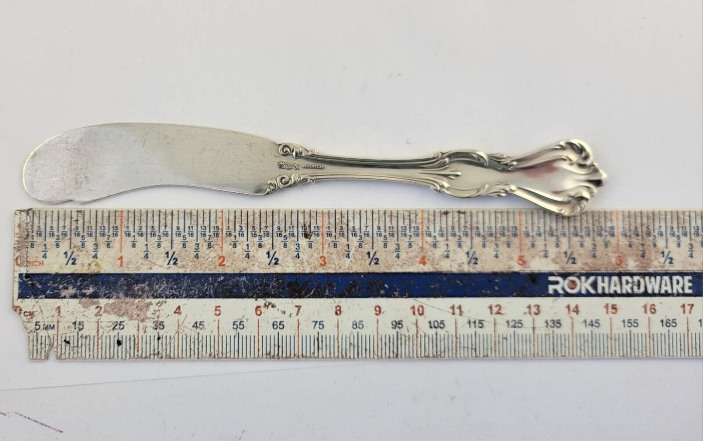 Marlborough by Reed & Barton Sterling 5 7/8" Solid Flat ButterSpreader .93oz.