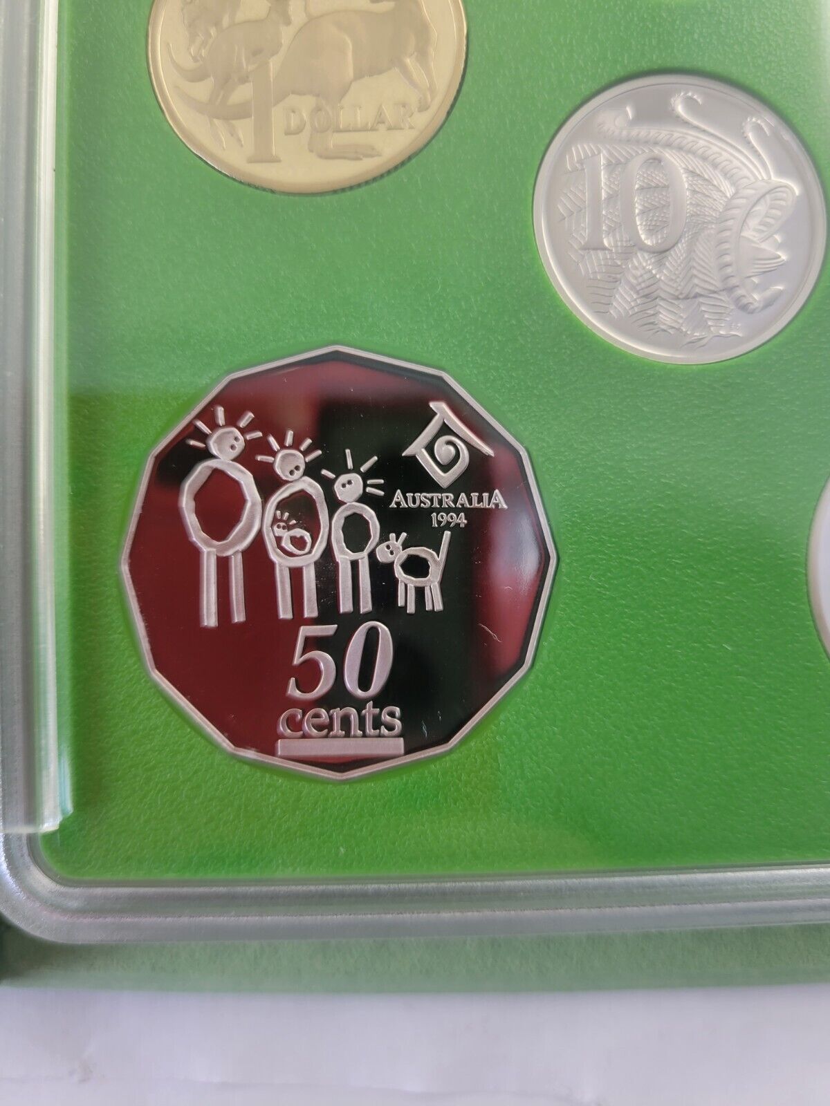 1994 Australian 6 coin Proof Set w/Paperwork $2 Coin Year Of The Family