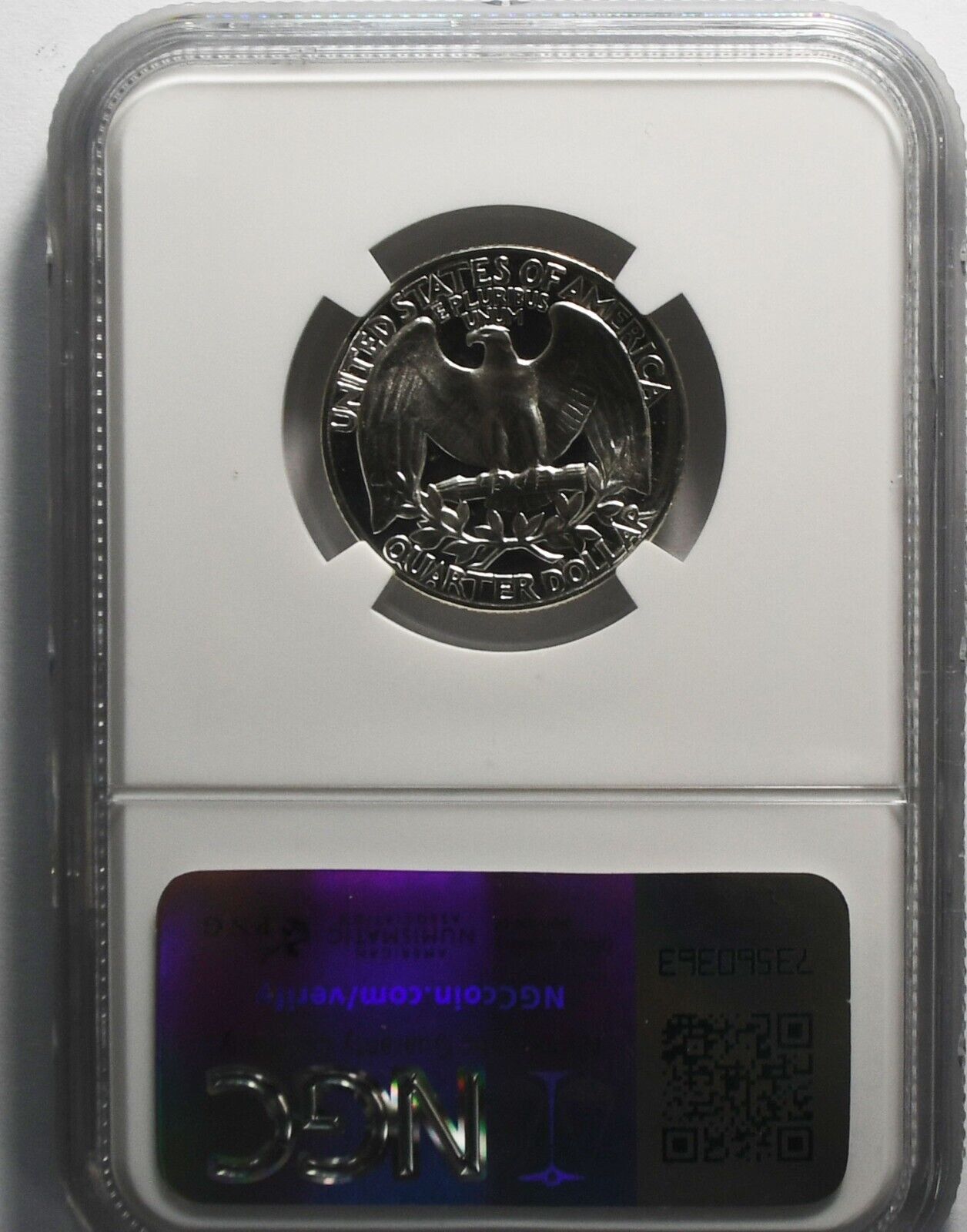 1961 25c Washington Proof Silver Quarter Dollar NGC PF68