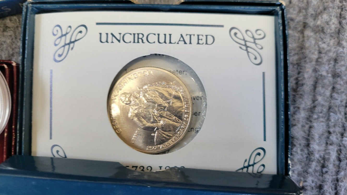 (11) 1982 George Washington Proof Silver Commemorative 90% Half Dollars Lot