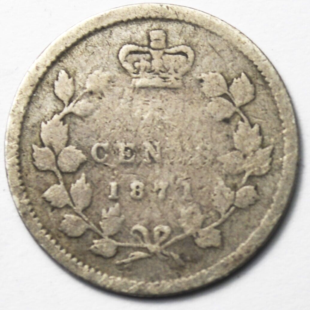 1871 Canada 5c Silver Five Cents