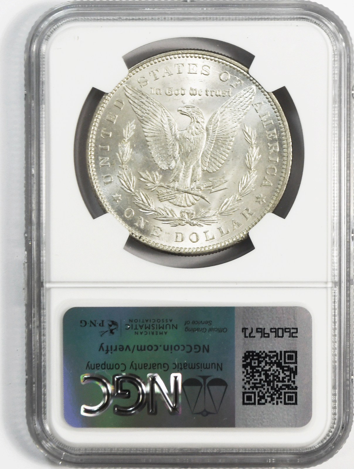 1884 $1 Morgan Silver Dollar MS63 NGC Uncirculated Philadelphia