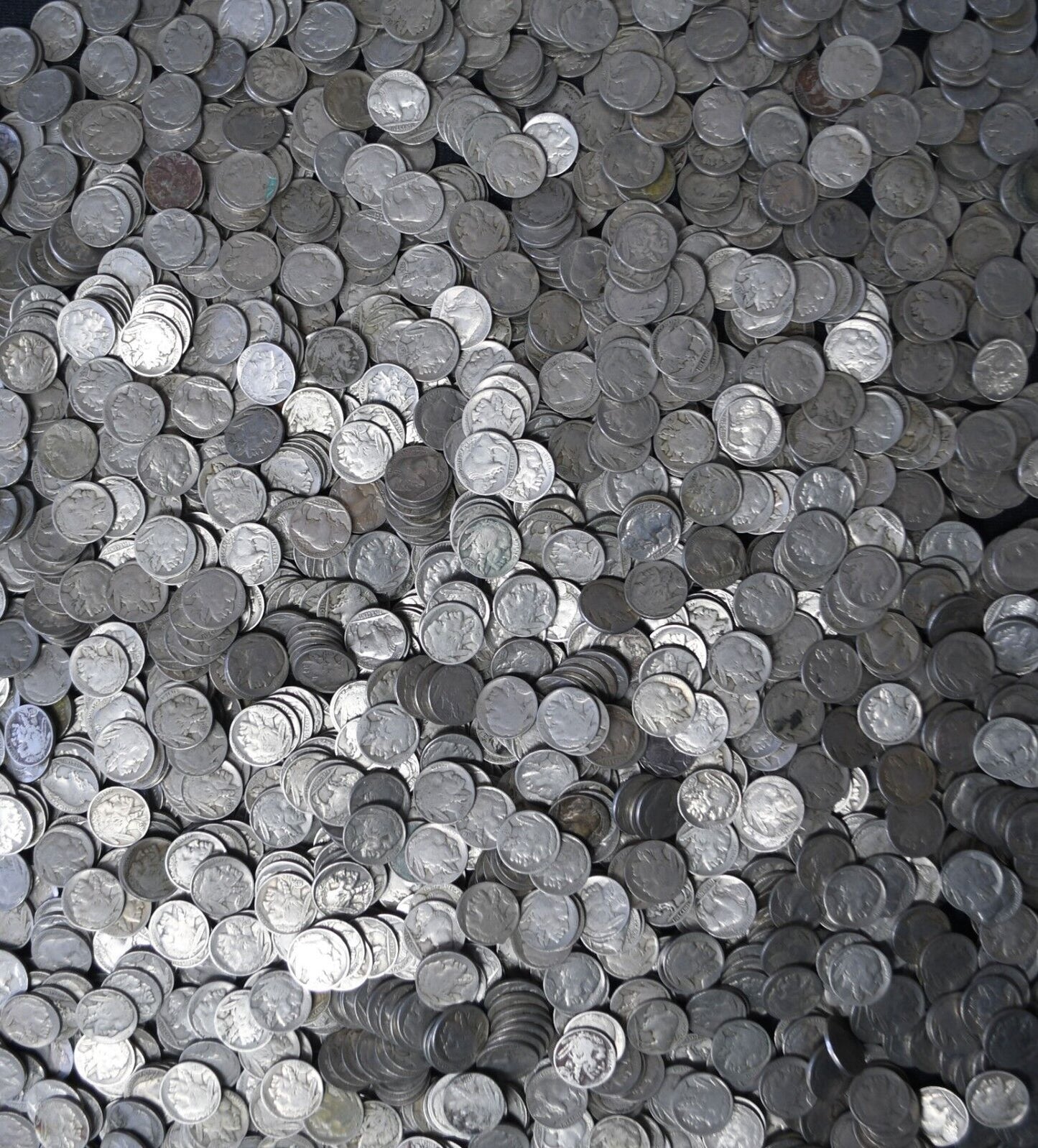 Bag of 1800 Buffalo Head Nickels 5c Five Cents Circulated Common Dated Lot