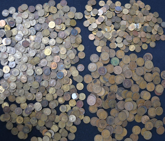 784pc Mexico 5 Five Cinco Centavos 1942-1976 Bronze Coins