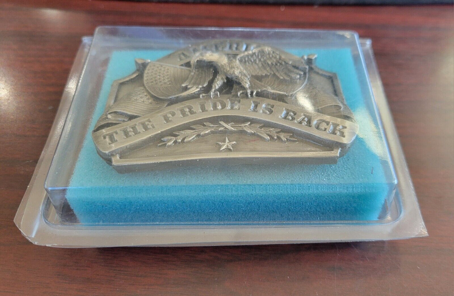 SISKIYO 1986 Belt Buckle America - The Pride Is Back American Flag Boxed