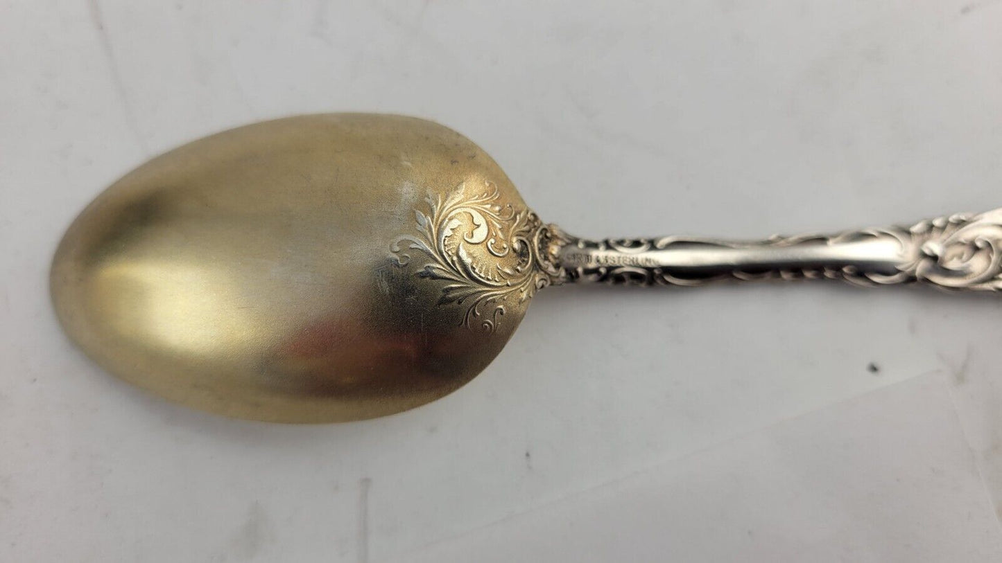 Kansas City Convention Hall Sterling 5 5/8" Souvenir Spoon w/Goldwash Bowl .65oz