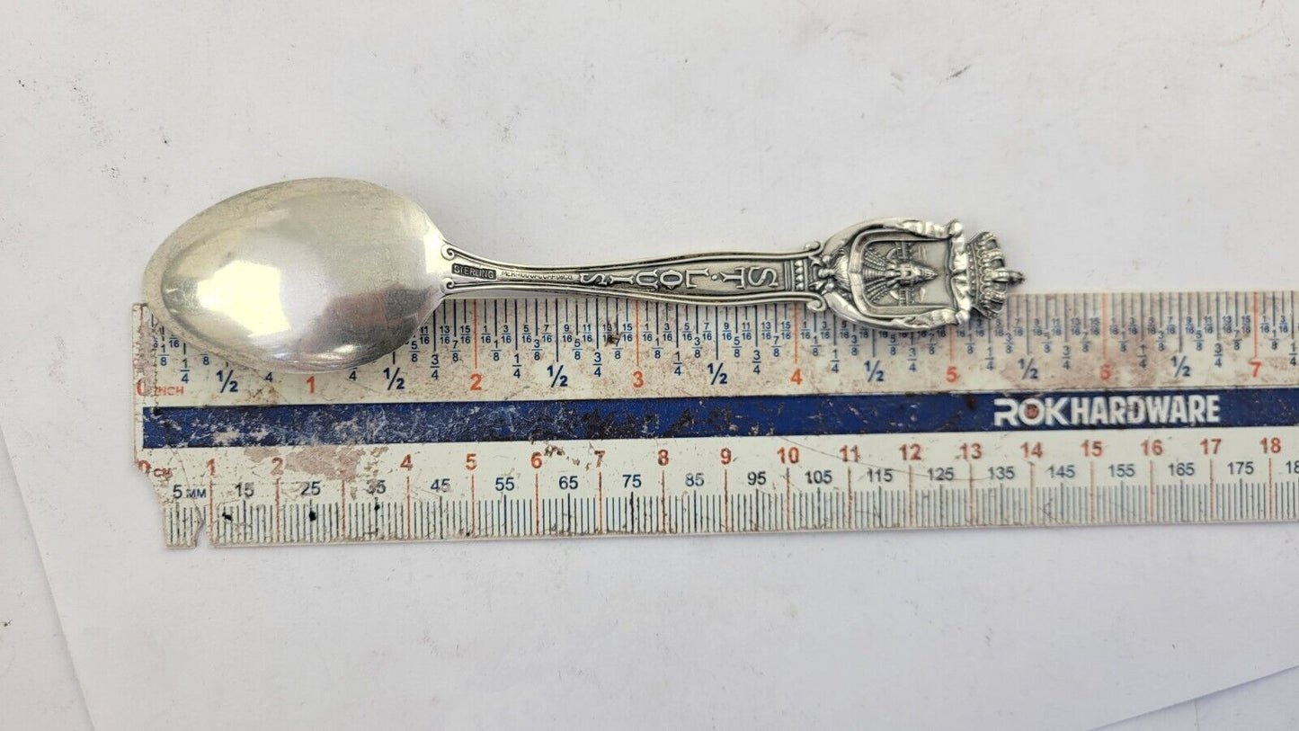 Sterling Souvenir Spoon 6 1/2" St. Louis MO U.S. Government Building .84oz.