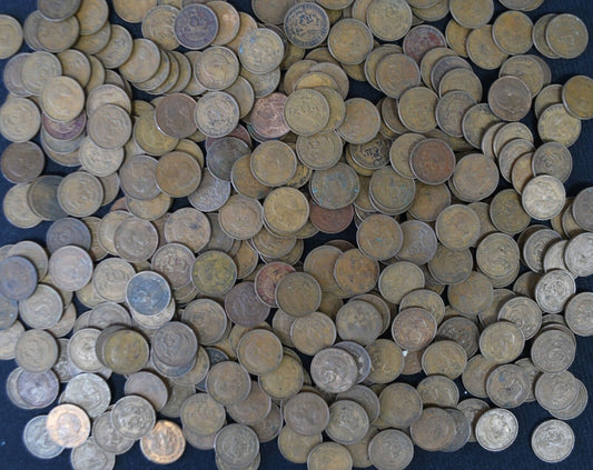 344pc Mexico Ten Diez 10 Centavos 1955-1967  Bronze Coins   KM# 433