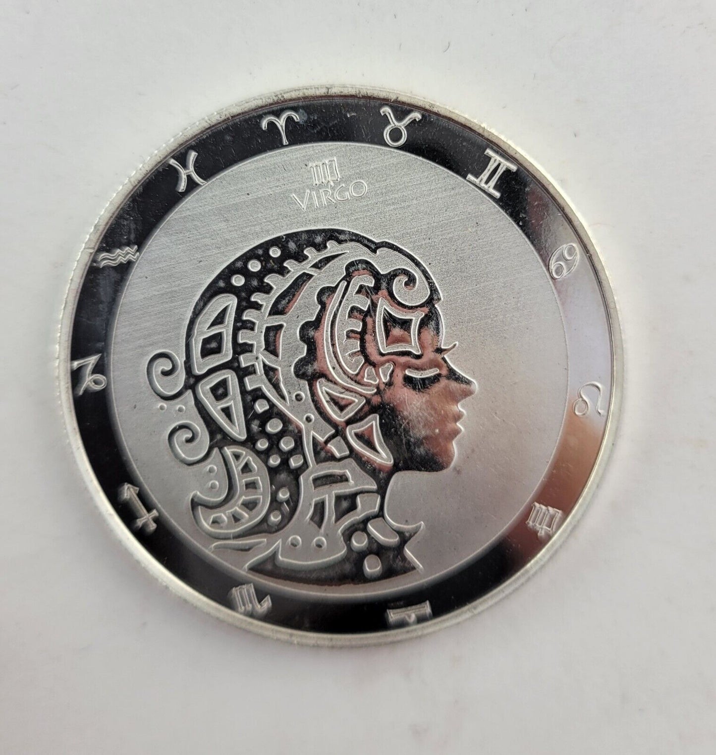 2022 Tokelau $5 Virgo Zodiac Symbol 1oz .999 Fine Silver Astrology Coin
