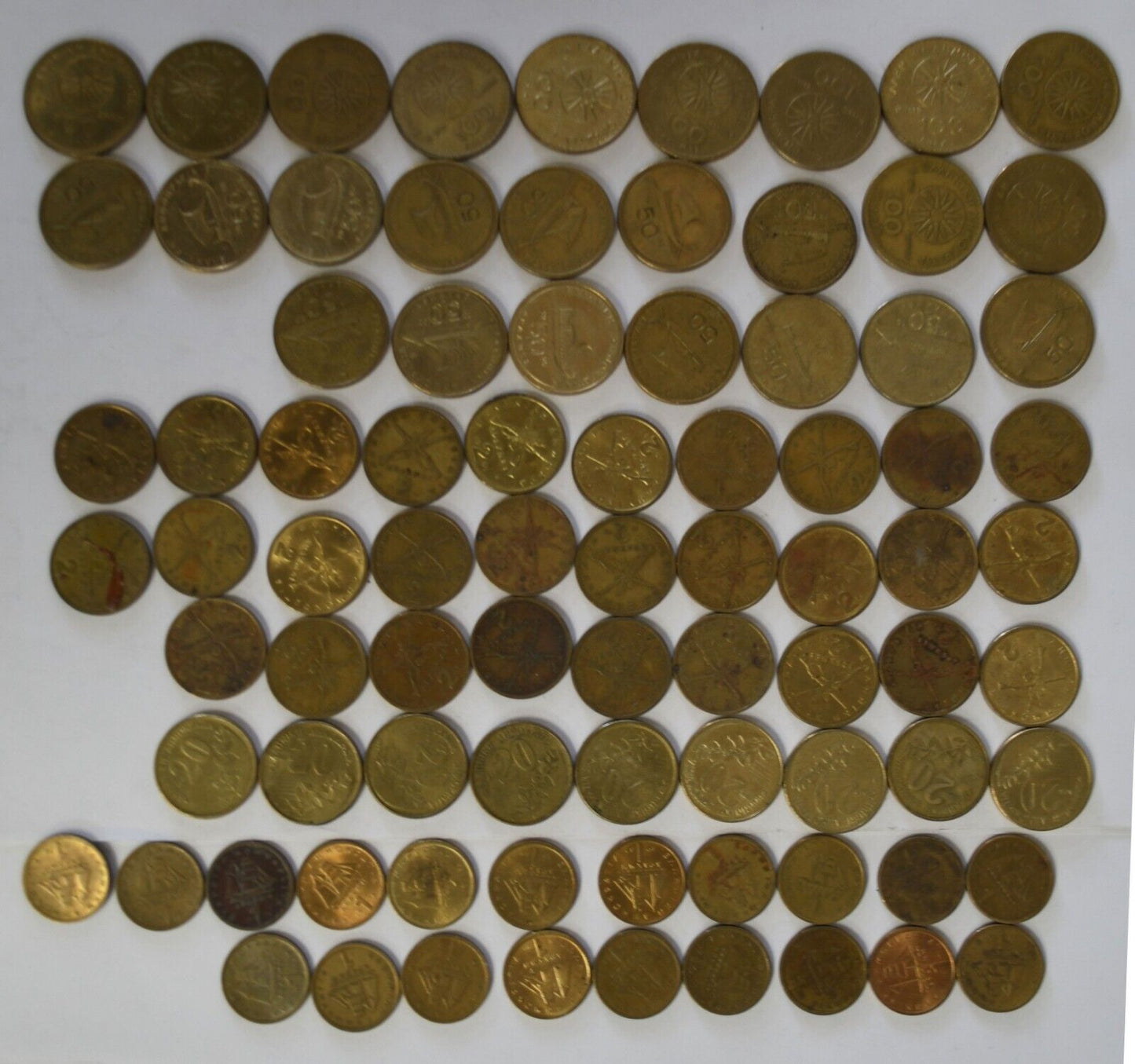 1954-1994 Greece Coins Lot 389pc 1 2 5 10 20 50 100 Drachma Lepta