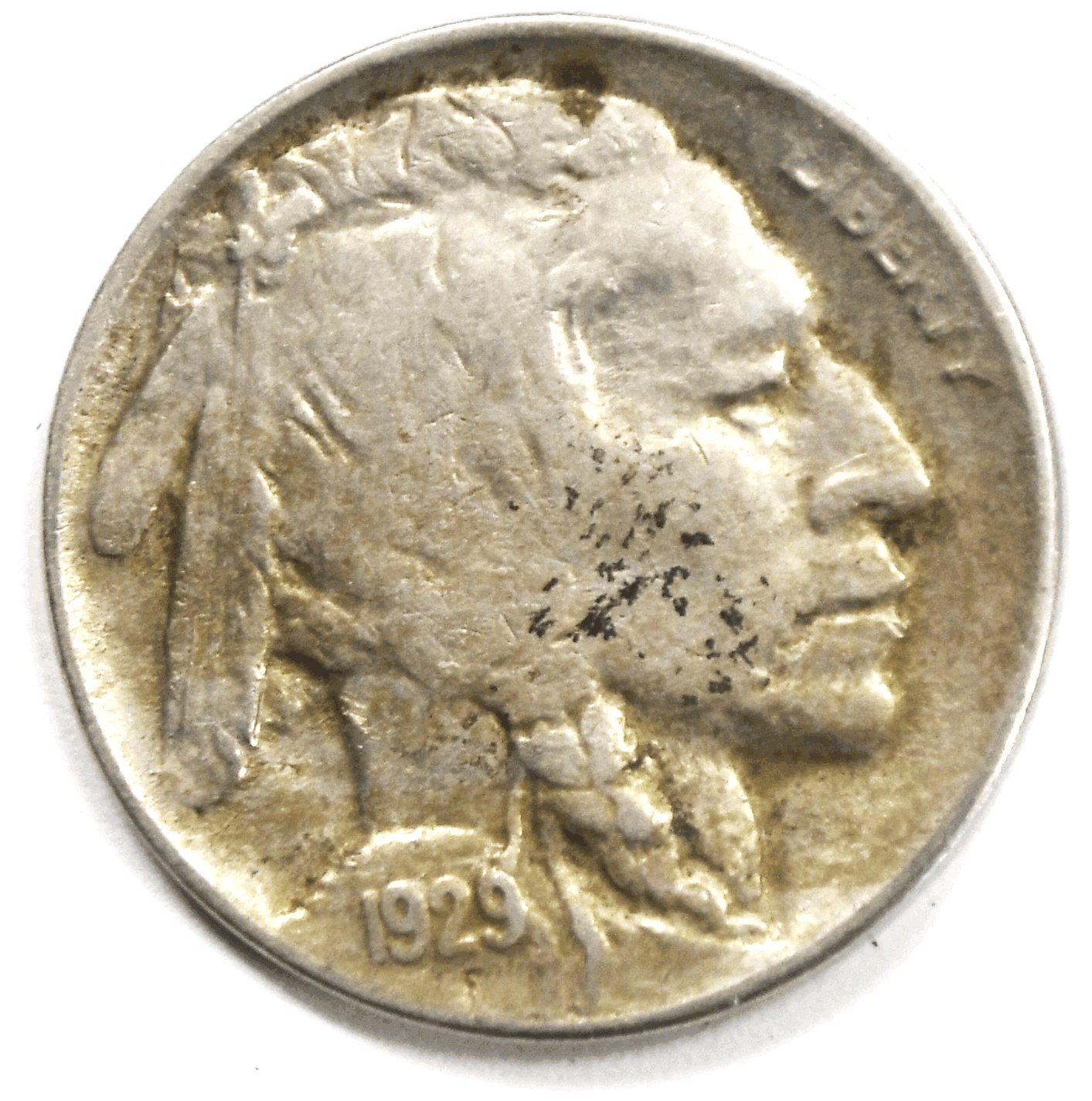 1929 D 5c Buffalo Nickel Five Cents Denver