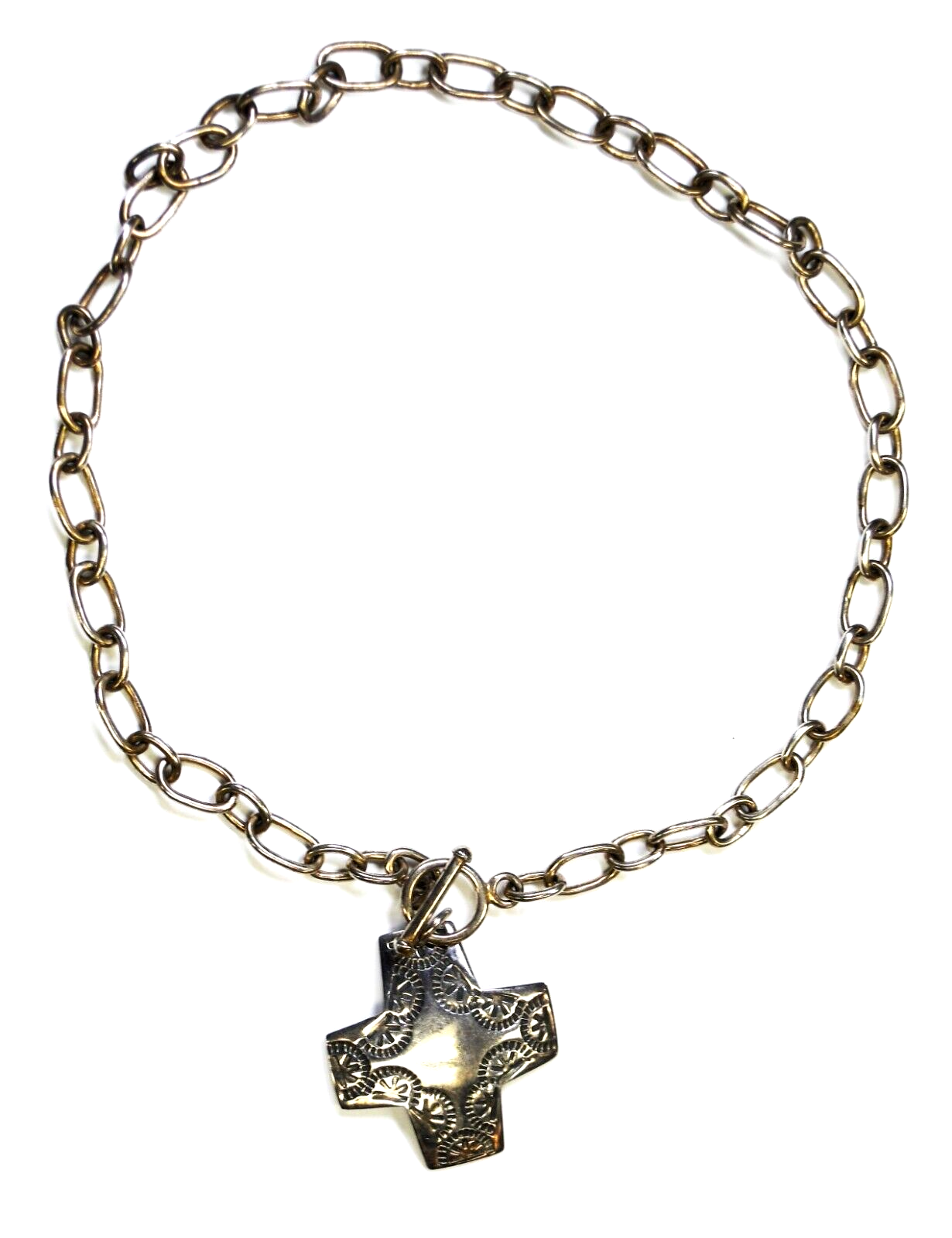 Sterling Silpada N0557 Virtuosity Cross Pendant 42mm 17" Necklace