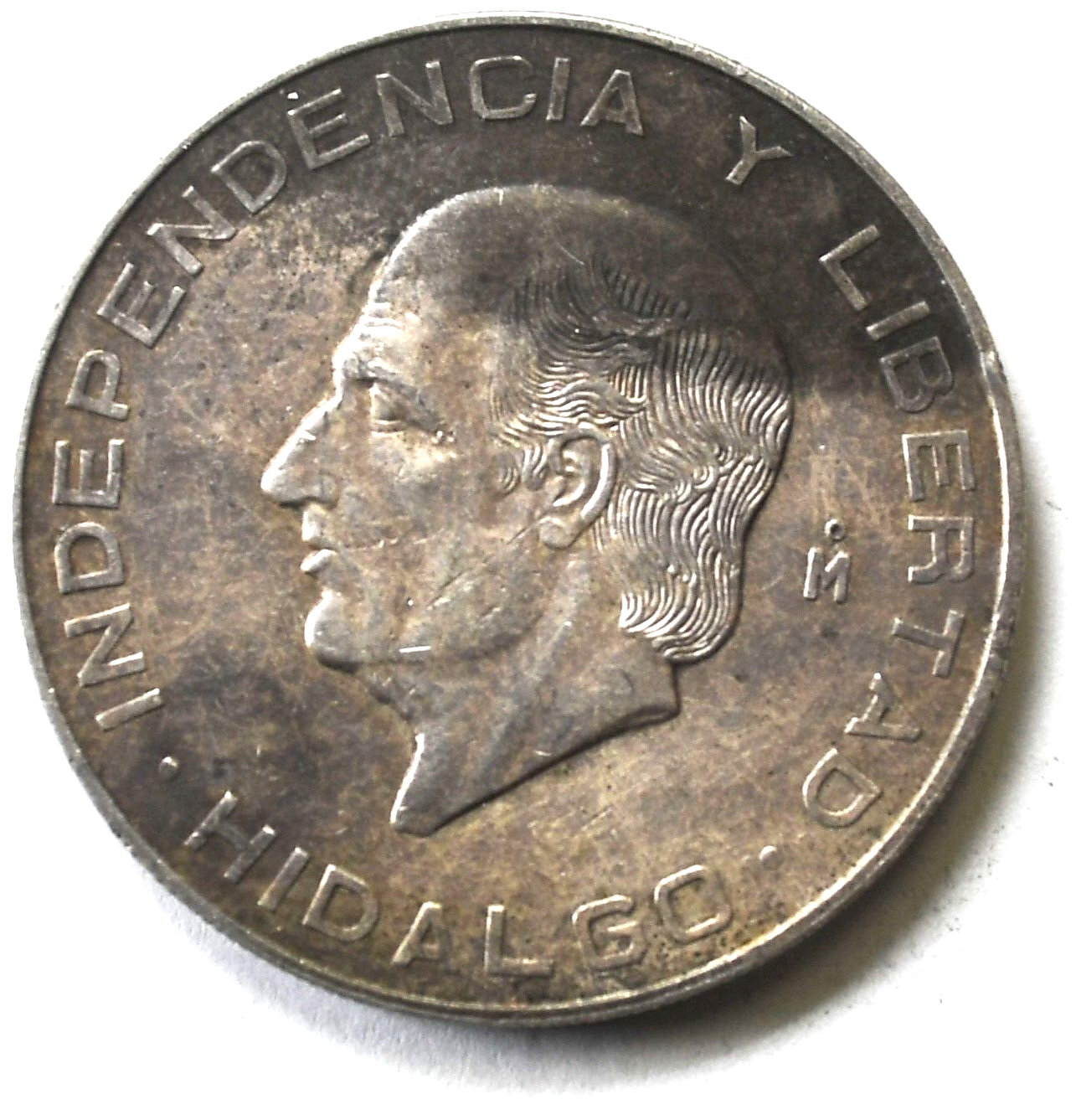 1955 Mexico Estados Unidos Mexicanos 10 Ten Pesos Silver Coin KM#474
