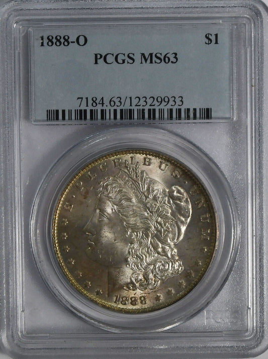 1888 O $1 Morgan Silver One Dollar PCGS MS63 New Orleans Uncirculated