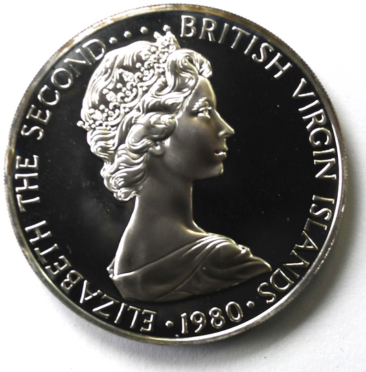 1980 British Virgin Islands $1 One Dollar KM# 6a