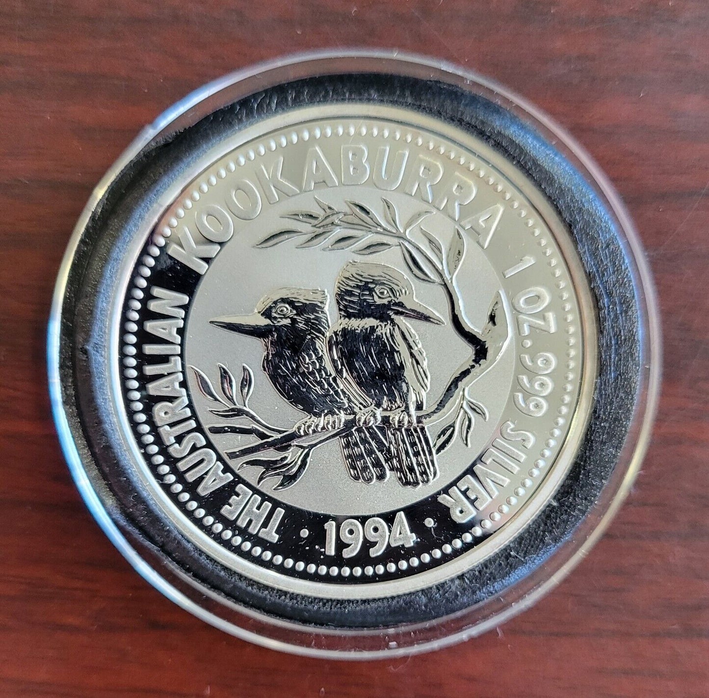 1994 Australian Kookaburra 1oz. Silver .999 Fine Dollar Coin