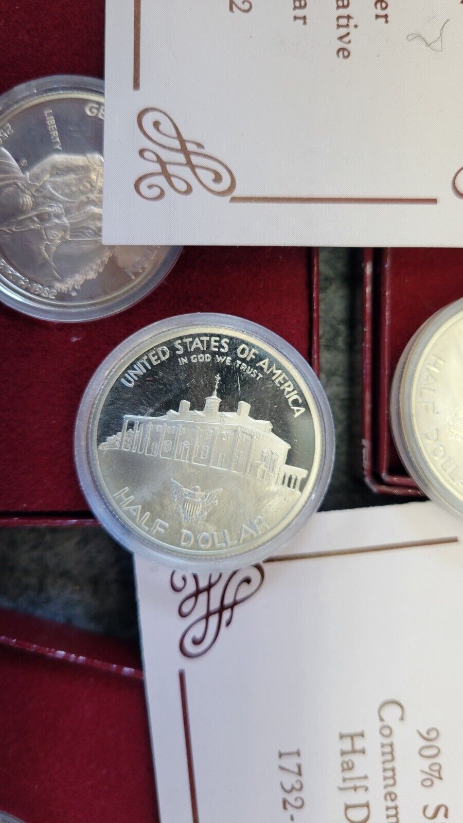 (11) 1982 George Washington Proof Silver Commemorative 90% Half Dollars Lot