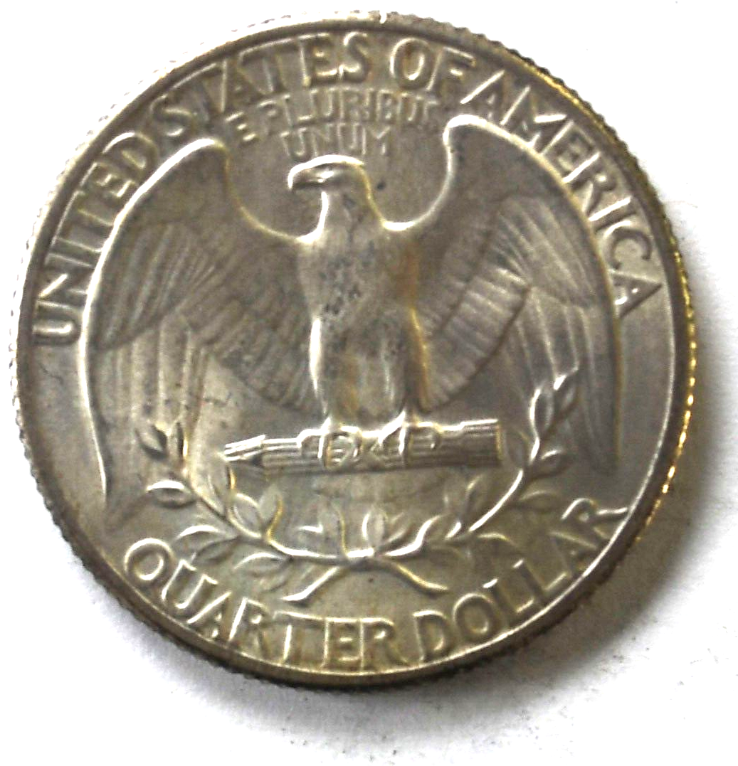 1935 25c Washington Silver Quarter Dollar Philadelphia AU