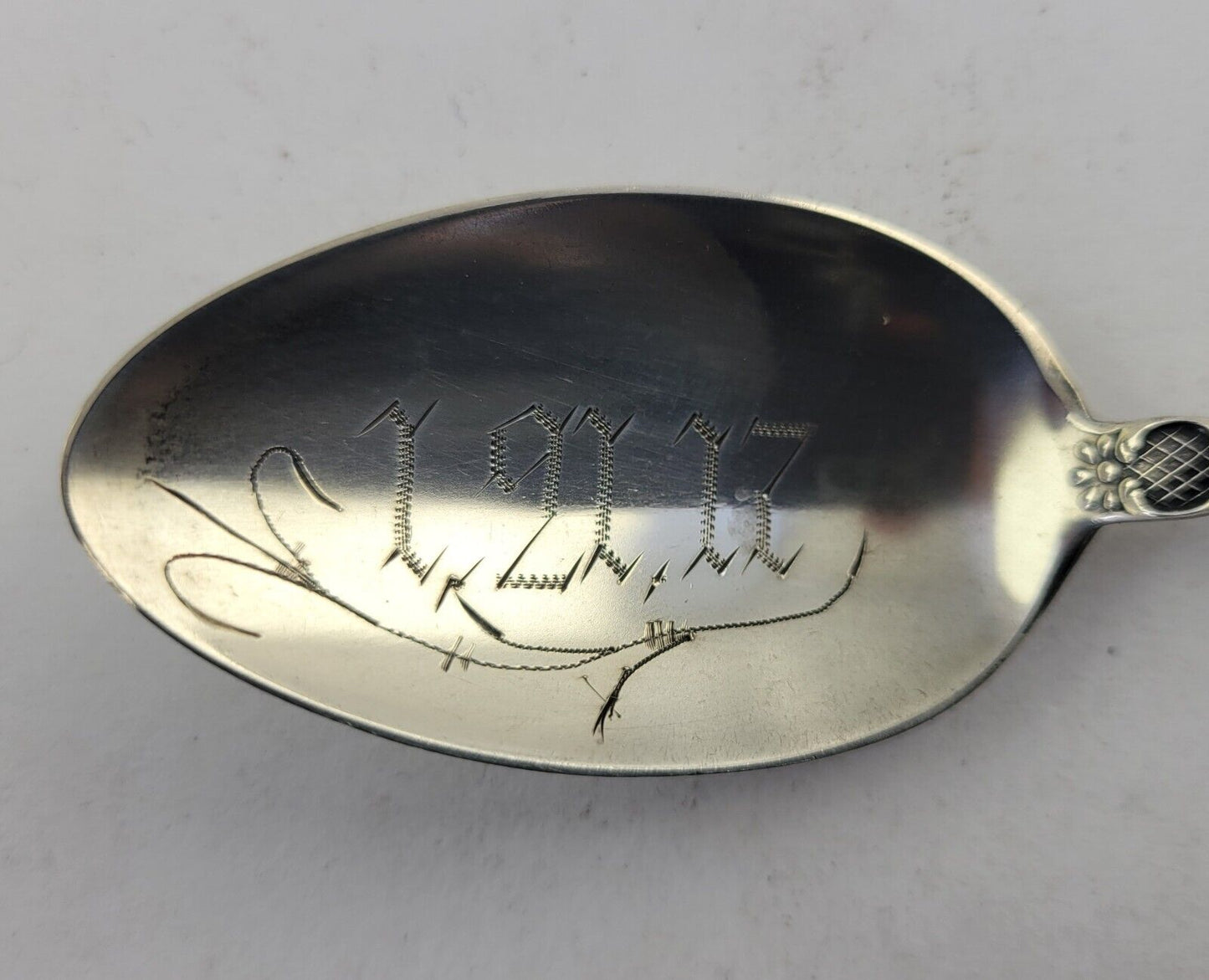Kansas State Sterling Silver 5 3/8"  Souvenir Spoon by Watson .54oz.