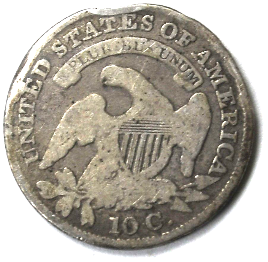 1830 10c Capped Bust Silver Ten Cents Dime Philadelphia